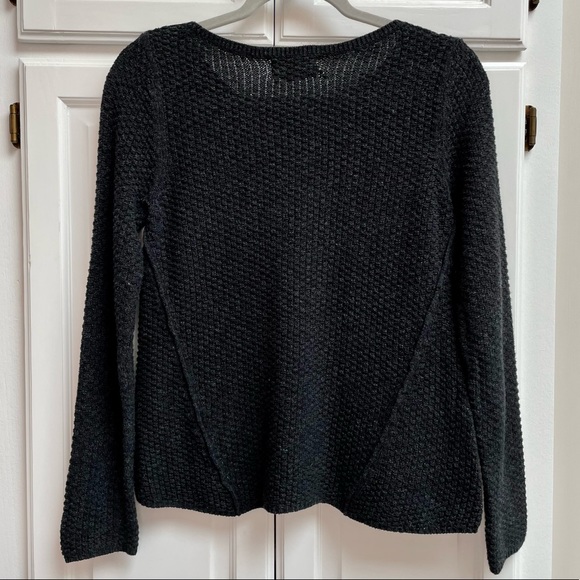 Denim & Supply Ralph Lauren Cotton Cable Knit Charcoal Gray Sweater Size Small - Picture 2 of 7